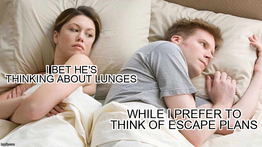 The true betrayal: loving lunges in your mind while planning your exit.